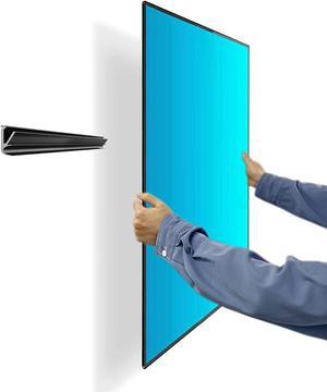 No Stud TV Wall Mount, Drywall Studless TV Hanger No Damage, No Drill, Non Screws, Flat Screen Easy Install Bar Bracket fits VESA 12-55 inch TVs up to 99 lbs, Include Hardware Levels