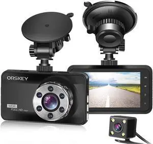 Dash Cam Front and Rear 1080P Full HD Dual Dash Camera in Car Camera Dashboard Camera Dashcam for Cars 170 Wide Angle with 3.0" LCD Display Night Vision and G-Sensor2023