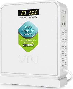 UMI 2000W Step Up Voltage 110v to 220v Converter, Voltage Converter 110v to 220v for Large Capacity Device Up to 4000W, Step Up Converter 110v to 220v with Pure Copper Coils- Transformer 110v to 220v