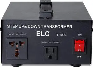 Series 1000 Watt Voltage Converter Transformer - Step Up/Down - 110v to 220v / 220v to 110v Power Converter - Circuit Breaker Protection, CE Certified [3-Years Warranty]