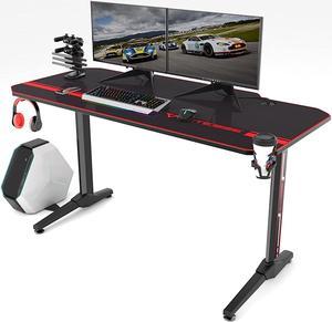 Dkelincs 55 inch Standing Desk Height Adjustable Gaming Desk PC