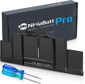 NinjaBatt Battery A1494 for Apple MacBook Pro Retina 15" [Mid & Late 2013 2014 Years] A1398 ME293 ME294 - Long Lasting [11.26V/95Wh]