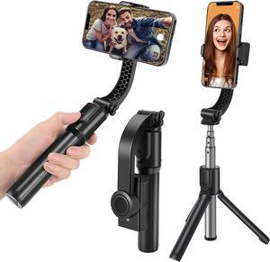 Wensot Gimbal Stabilizer for Smartphone with Extendable Selfie Stick Tripod,Bluetooth Wireless Remote and Phone Video Stabilizer Handheld, The Smartphone Gimbal Suit for iPhone,Samsung,Android Phone