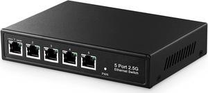 Product  StarTech.com Unmanaged 2.5G Switch, 5 Port Gigabit Switch,  2.5GBASE-T Unmanaged Ethernet Switch, Ethernet Splitter, Din Rail or Wall  Mount, Multi-Gigabit, All-Metal, Auto-MDIX, 9K Jumbo - 2.5 Gb Network Switch  