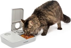 Analog 2 Meal Programmable Pet Feeder, Automatic Dog and Cat Feeder - Dry or Semi-Moist Pet Food Dispenser, Slow Feed Portion Control (3 Cup/16 Ounce Total Capacity), Tamper-Resistant Design