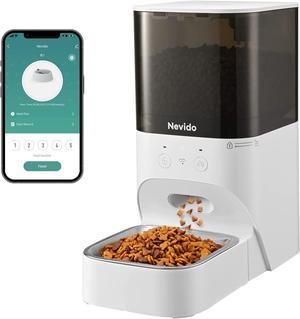 Petlibro Automatic Cat Feeder, Pet Dry Food Dispenser Triple Preservation with Stainless Steel Bowl & Twist Lock Lid, Up to 50 Portions 6 Meals per