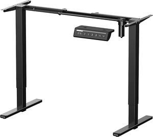 Electric Stand up Desk Frame Height Adjustable Table Legs Sit Stand Desk Frame Up to 47.2" Ergonomic Standing Desk Base Workstation Frame Only