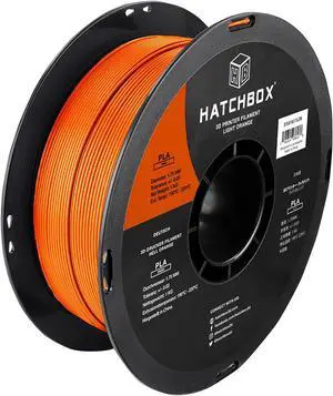 HATCHBOX PLA PRO+ 3D Printer Filament, Dimensional Accuracy +/- 0.03 mm, 1 kg Spool, 1.75 mm, Orange