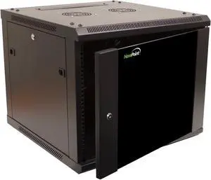 NavePoint 9U Wall Mount Network Server 19 Inch IT Cabinet Rack Enclosure Glass Door Lock
