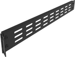 Jingchengmei 1U Hinged Blank Panel - Slot Vented Server Rack Panel for 19-Inch Network Cabinet or Server Rack Enclosure Black (1UVBPHN, Black)