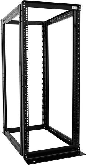 Raising Electronics Server Rack 4 Post Open Rack Frame Rack Enclosure 19 Inch Adjustable Depth Aluminum (27U,56Inch Height)