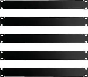 1U Blank Panel Rack Mount Spacer Filler Panel 19" Black Rack Blanking Blind Panel for Server Network Rack Enclosure Or Cabinet-5pcs (1U-5PCs)