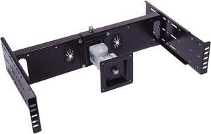 RLCD-FRAME2BK12K1 VESA LCD Monitor/TV Rackmount Adapter Kit Supports LCD Monitor 15 inch to 24 inch and Intel NUC Mini Computer for 2 Post or 4 Post 19 inch Rackmount Rack Cabinet, Welcome to consult