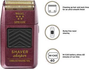 Wahl Professional 5Star Series Rechargeable ShaverShaper 8061100  Up to 60 Minutes of Run Time  BumpFree UltraClose Shave