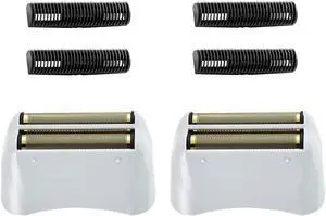 2 Pack Pro Shaver Replacement Foil and Cutters Compatible with andis 17150(TS-1)/17155/17200 Shaver ProFoil Lithium Replacement" Golden