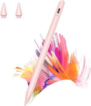 Trakxy Stylus Pen Compatible for (2018-2022)iPad 6/7/8/9 iPad Air 3/4/5 iPad Pro 11/12.9 Inch iPad Mini 5/6, Palm Rejection iPad Stylus, Magnetic Adsorption Tilting Detection for Writing Drawing-Pink