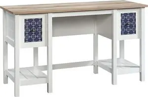 Sauder Cottage Road Desk, Soft White finish