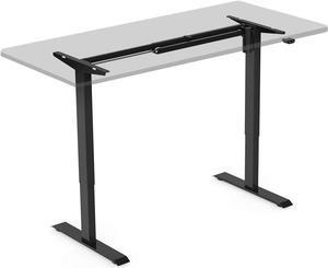 FLEXISPOT Electric Sit Stand Desk Frame Height Adjustable Desk Base Home Office Standing Table Black Leg