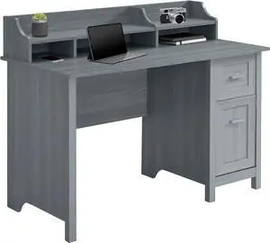 Techni Mobili Classic Office Storage Writing Desk, Grey