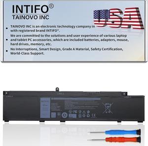 INTIFO 68Wh MV07R Laptop Battery Compatible with Dell G3 15 3500 3590 3700 3790 G5 15 5500 5505 SE Series Notebook 72WGV 072WGV W5W19 0W5W19 JJRRD 0JJRRD 266J9 PN1VN M4GWP [15.2V 68Wh 4-Cell]