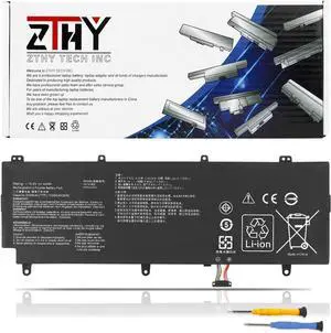 ZTHY C41N1805 Battery Replacement for ASUS ROG Zephyrus S GX531GM GX531GS GX531GM-BH71 GX531GS-AH76 GX531GS-AH78 GX531GM-ES036T GX531GM-ES028T Laptop 4ICP4/72/75 C41PKC5 0B200-03020000 15.4V 50Wh