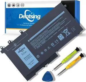 Dentsing 11.4V 51Wh 93FTF Laptop Battery Replacement For Dell Precision 15 3520 Latitude  E5480 E5580 E5590 5280 Series Notebook D4CMT