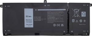 NBULBL H5CKD Laptop Battery Replacement for Dell Vostro 5300 5401 5501 Latitude 3410 3510 Inspiron 5300 5401 5408 5501 5508 5400 7405 7300 7500 2-in-1 Silver Series 07T8CD [15V 53Wh]
