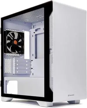 Thermaltake S200 Tempered Glass Snow Edition Micro-ATX mini-Tower Computer Case with 120mm Rear Fan Pre-Installed CA-1Q9-00S6N-00, black Thermaltake S200 Tempered Glass Snow Edition Micro-ATX mini-Tower Computer Case with 120mm Rear Fan Pre-Installed CA-1Q9-00S6N-00, black