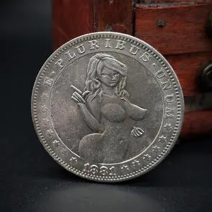 Sexy Girl-1881-CC Morgan Dollar Hobo Nickel Coin COPY COIN-replica Commemorative Coins