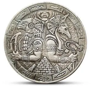 Ancient Egypt Hobo Nickel Coin Anubis Horus Replica-Dollar Commemorative Art Token