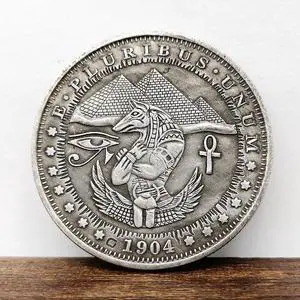Ancient Egypt Pyramids Hobo Nickel Coin Anubis Horus Replica-Morgan Commemorative Art Souvenir