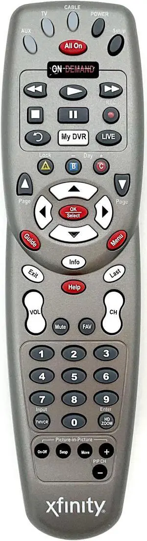 Replacement Remote Control for Xfinity Comcast DCT Series Cable Box Receivers | Easy Setup TV Remote | Compatible Replacement | 1 Pack Replacement Remote Control for Xfinity Comcast DCT Series Cable Box Receivers | Easy Setup TV Remote | Compatible Replacement | 1 Pack