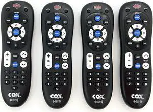 4 Pack Replacement IR Remote Control for Cox URC-3220 Mini Box | Compatible Cable Box TV Remote | Easy Setup 4 Pack Replacement IR Remote Control for Cox URC-3220 Mini Box | Compatible Cable Box TV Remote | Easy Setup