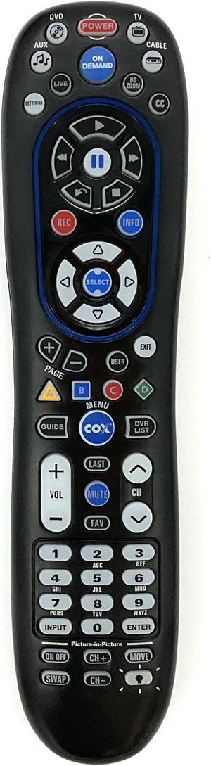 (1 Pack) Replacement Cox Remote Control URC-8820-MOTO For TVs, Blue-ray/DVR players, VCRs, and audio systems