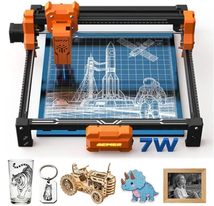 ACMER S2 7W Laser Engraver, 300 x 300 mm Diode Laser Cutter, Up to 10,000 mm/min, LightBurn & LaserGRBL Compatible ACMER S2 7W Laser Engraver, 300 x 300 mm Diode Laser Cutter, Up to 10,000 mm/min, LightBurn & LaserGRBL Compatible
