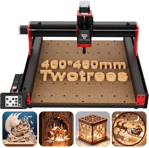 TwoTrees TTC450 Pro CNC Router Machine, 460 x 460 x 80 mm Working Area, 3-Axis Desktop CNC Engraver, GRBL Control, 3.5-Inch Touchscreen TwoTrees TTC450 Pro CNC Router Machine, 460 x 460 x 80 mm Working Area, 3-Axis Desktop CNC Engraver, GRBL Control, 3.5-Inch Touchscreen
