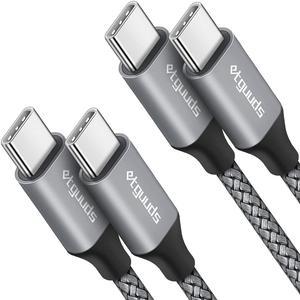  USB C to USB C Cable【6Ft 2Pack】,Usbc to Usbc Charging Cable  Cord 60W/3A Fast Charger，Type C to USB Adapter for Samsung Galaxy S22/S22+,  S21/S21+ Ultra 5G, S20/S20+ Ultra 5G, Note 20/10&iPhone