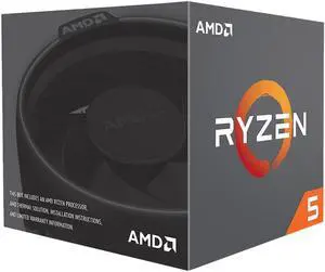 Ryzen 5 2nd Gen - RYZEN 5 2600 Pinnacle Ridge (Zen+) 6-Core 3.4 GHz (3.9 GHz Max Boost) Socket AM4 65W YD2600BBAFBOX Desktop Processor