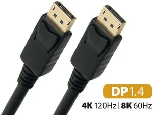10 ft DP to DP Cable Black 8K DisplayPort to DisplayPort Cable 1.4 VERSION with 8K 60Hz Male to Male 3m 10 ft DP to DP Cable Black 8K DisplayPort to DisplayPort Cable 1.4 VERSION with 8K 60Hz Male to Male 3m