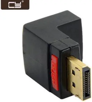 Down Angled 90 Degree DisplayPort Male to Female Extension Adapter DP-086-DN Down Angled 90 Degree DisplayPort Male to Female Extension Adapter DP-086-DN