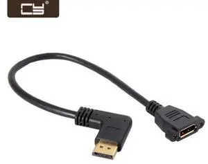 DisplayPort Display Port Male to Female 90 Degree Left Down Angled Extension Cable DP-015-LE DisplayPort Display Port Male to Female 90 Degree Left Down Angled Extension Cable DP-015-LE