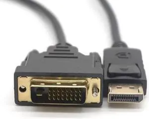 DP to DVI adapter cable Displayport to DVI 24+1 adapter cable 1.8 meters 1080P Multiple Screens Display Function DP to DVI adapter cable Displayport to DVI 24+1 adapter cable 1.8 meters 1080P Multiple Screens Display Function