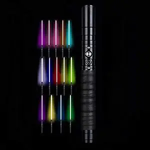 Lightsaber, Led Color Can Be Changed, Usb Charging Toy Sword Rgb BlackHandle