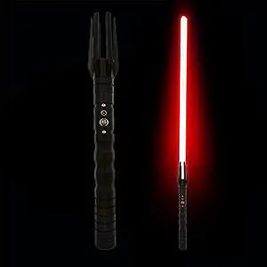 Lightsaber Heavy Dueling Metal Handle Force FX Lightsaber LED USB Rechargeable Light Sabers For Adults And Kids BlackHandle---redLight