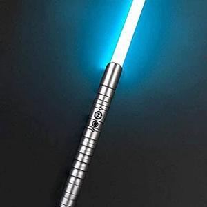 Lightsaber, Children'S Toy Sword Parent-Child Lightsaber Glowing Sword With Black Metal Hilt, 11 Color Changing Lighting, Sound Effects Ideal For Adult Kids Toys Light Saber BlackHandle
