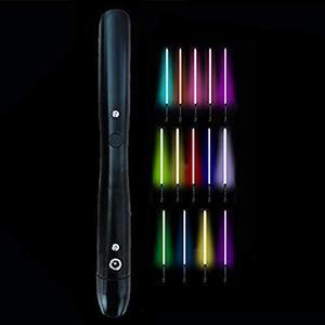 Lightsaber, 16 Kinds Of Led Colors Can Be Changed, Usb Rechargeable Metal Lightsaber RGB AyBlackHandle