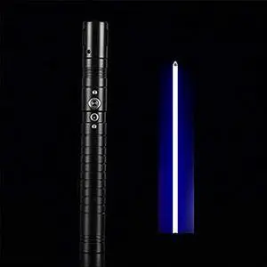 Lightsabers USB Charging Force Lighting Saber Sound Metal Handle Sword Glowing Toy Children Gift Holiday Party Cosplay Props (Golden Light) Blu-ray