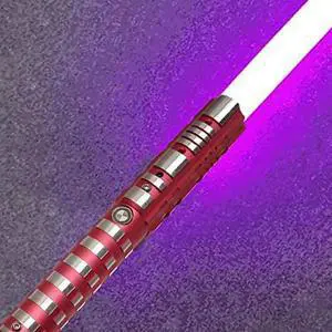 Lightsaber Star Wars, Replica Toy for Kids Metal Handle USB Charging Removable Real Experience Dueling 940MM purple