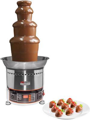 A-CF4D Chocolate Fountain | 4-tiers Stainless Steel Chocolate Fondue Fountain | Digitally Operated | 300W