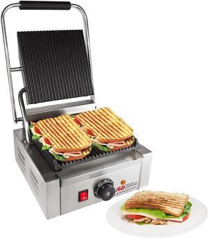 AP-689 Panini Sandwich Press Grill | Durable Construction with Adjustable Temperature Control ALDKitchen